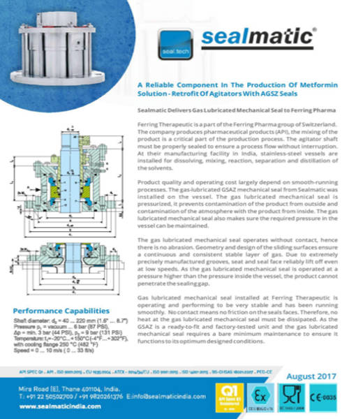 A Reliable Component in the Production of Metformin Solution-Retrofit of Agitators with AGSZ Seals